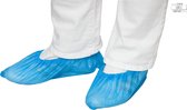 Schoenovertrek PE Blauw geruwd XL