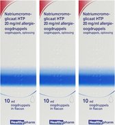 Healthypharm Allergie Oogdruppels Natriumcromoglicaat HTP 20 mg/ml - 3 x 10 ml