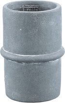 PTMD Werix Bloempot - 10 x 10 x 14 cm - Cement - Zwart