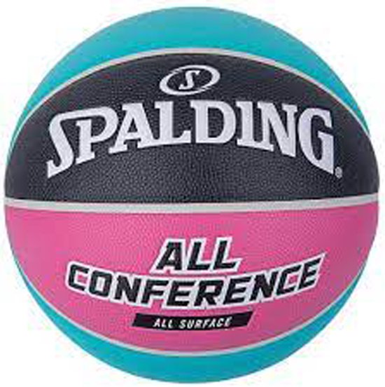 Spalding Basketbal All Conference Teal Pink Maat 6