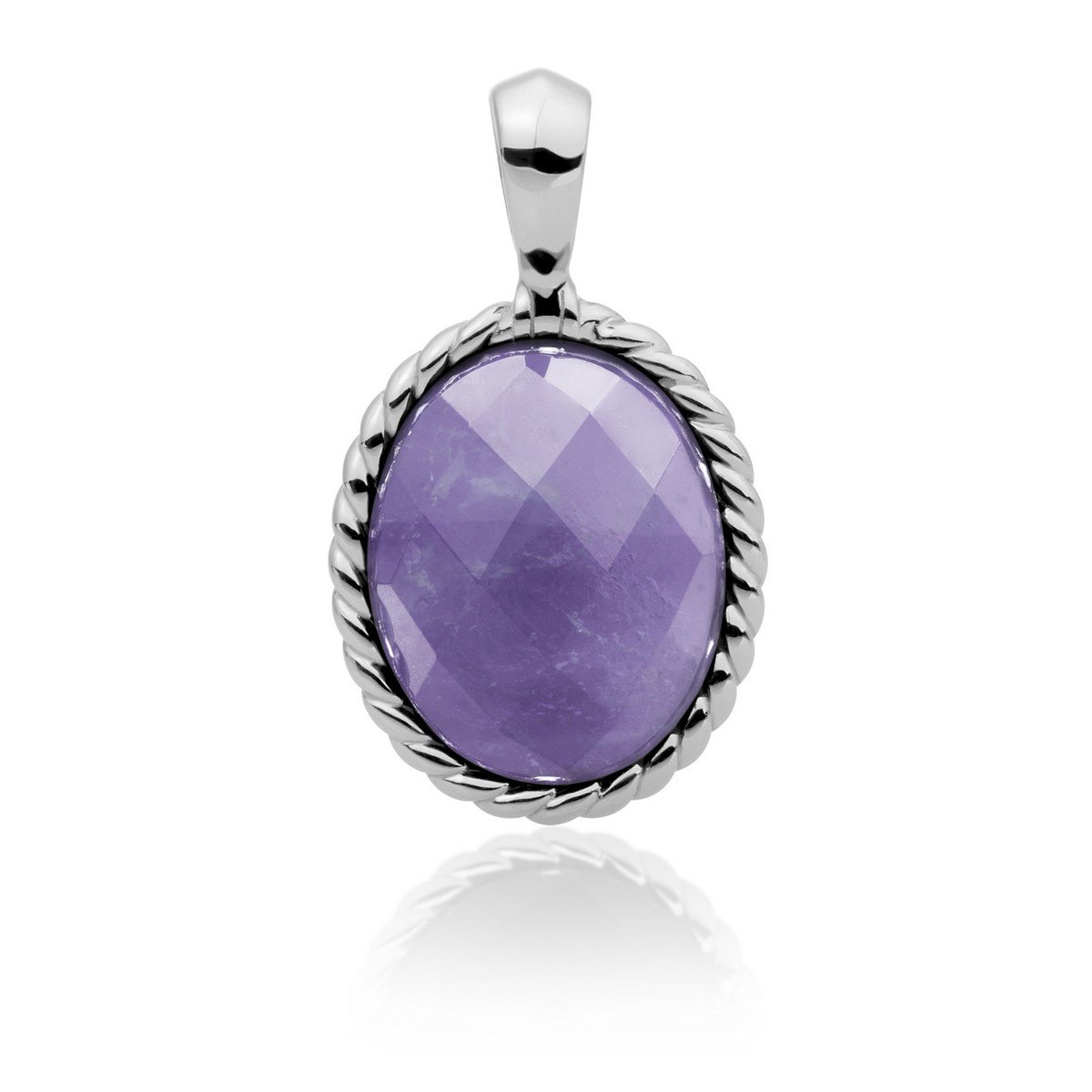 Sparkling Jewels hanger | Silver - Amethyst Twist SP21-G05