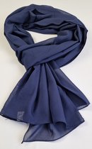 Echarpe femme / foulard uni en tissu mousseline / 70 x 200 cm extra long