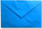 100 Enveloppen - B6 - Blauw - 120X176mm - 100 Grams - 12x17,6cm - Gegomde puntklepsluiting