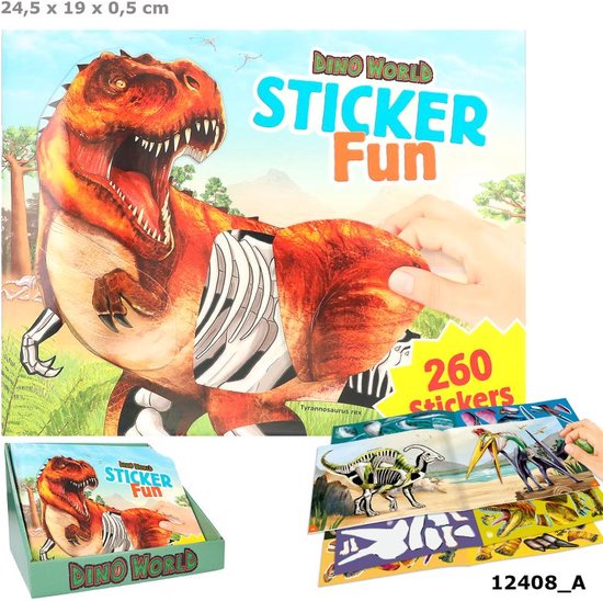 Depesche - Dino World Sticker Fun - stickerboek