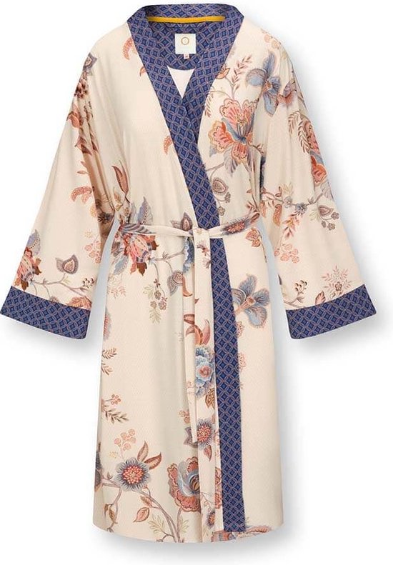 PiP Studio Naomi kimono Cece Fiore white - XL