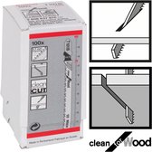 Bosch - Decoupeerzaagblad T 101 B Clean for Wood - 100 stuks