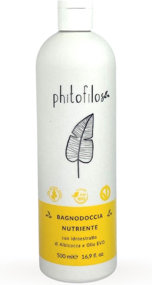 Phitofilos biologische Voedende douchegel met Abrikozen en olijfolie Olie 500ml