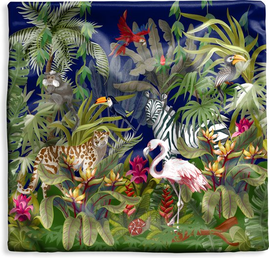 Housse de coussin 60x60cm FLAMINGO Or