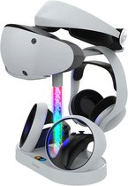 PSVR 2 Oplaadstation | PS VR 2 Charging Dock | VR controllers | VR bril | Controller standaard | VR oplaadstation met led | Led verlichting | Virtual Reality