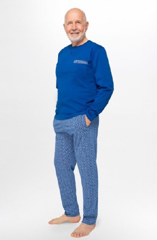 Pyjama homme haute qualité Martel Marcel - grandes tailles - bleu 4XL |  bol.com