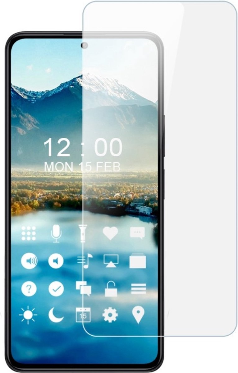 Lunso - Geschikt voor Xiaomi 12T Beschermfolie - 2 stuks Full cover Screenprotector
