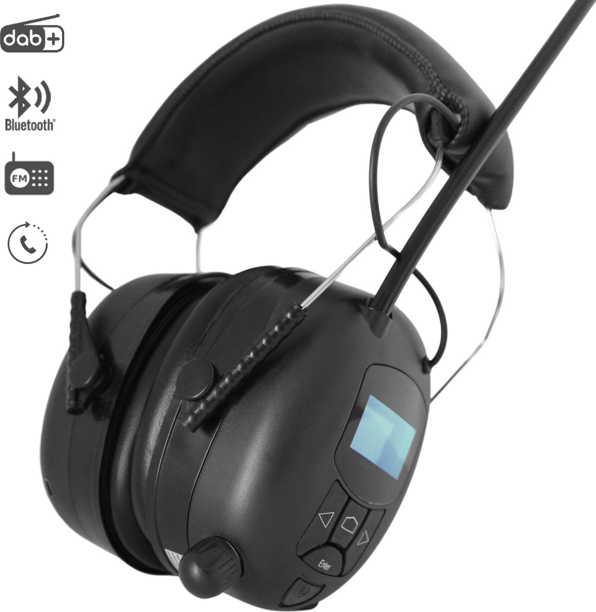 Gehoorbescherming met Radio - DAB+ - Oorbeschermers met Bluetooth en AUDIO ingang - Oplaadbaar - Inclusief Tas - EAR-20-D - Soul Taine