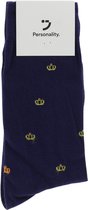 Personality. Socks | Kroontjes donkerblauw | Herensokken | Maat 41-46 | Navy | Koningsdag | The Crown | The Queen | Koninklijk | Royal | Koningshuis | Netflix | King Charles ||| | Coronation