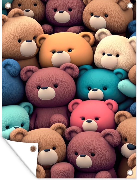 Teddy Bear Borden 8 stuks - Gender Reveal