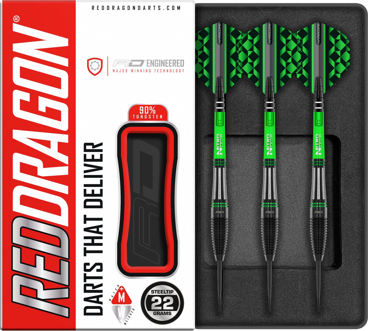 Red Dragon Slipstream 90% - Dartpijlen 22 Gram