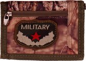 Klittenband Portemonnee Bush camo - Embleem Military - 13x8,5cm