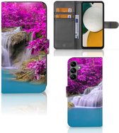 Wallet Bookcase Geschikt voor Samsung Galaxy A34 Telefoonhoesje Waterval
