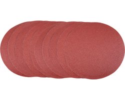 FERM - BGA1065 - Schuurschijven - 150mm - Klittenband - 10 stuks - K150 - Zeer fijn - Universeel – Voor roterende schuurschijf - Zeer geschikt voor - Stationaire schuurmachine - BGM1022