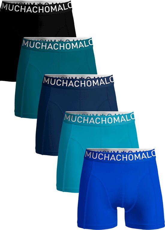 Muchachomalo-5-pack onderbroeken voor mannen-Elastisch Katoen-Boxershorts