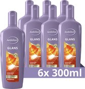 Andrélon Glans Shampoo - 6 x 300 ml - Voordeelverpakking
