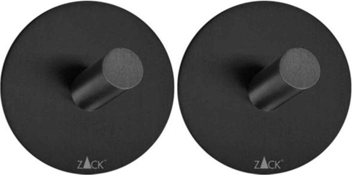 ZACK Peco Zelfklevende Handdoekhaak 4,5cm 2 Stuks Rond Geborsteld Rvs 40306 ZACK Peco Zelfklevende Handdoekhaak 4,5cm 2 Stuks Rond Geborsteld Rvs 40306