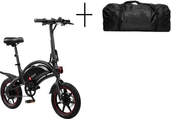 Aas binnenkomst huid DYU D3F elektrische vouwfiets + Stepgo reistas | Elektrische fiets |  Electric bike |... | bol.com
