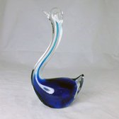 AL - Zwaan Blauw - Glas - 10 x 20cmH