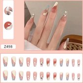 Dazori-plaknagels-zelfklevend-nepnagels-kunstnagels-press on-nep nagels-24tips-Z498