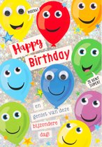 Depesche - Kinderkaart met de tekst "Happy Birthday en geniet van deze ..." - mot. 056