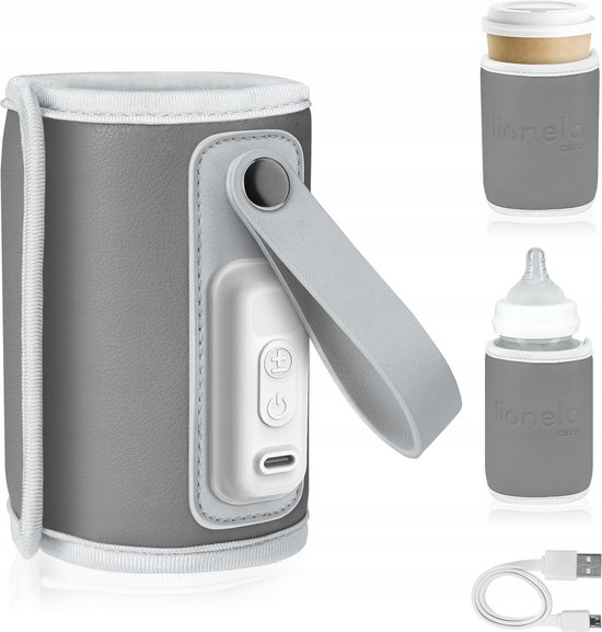 Lionelo Thermup GO - chauffe-biberon portable avec connexion USB - gris |  bol