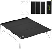 Klaptafel, kleine campingtafel, steektafel, opvouwbaar, lichte aluminium legering, top met draagtas, voor outdoor, picknick, reizen, strand, gemakkelijk te reinigen