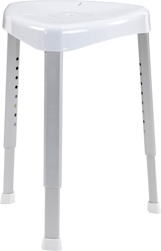 Hoek douchekruk verstelbaar Wit Driehoek douchezitje Belastbaar