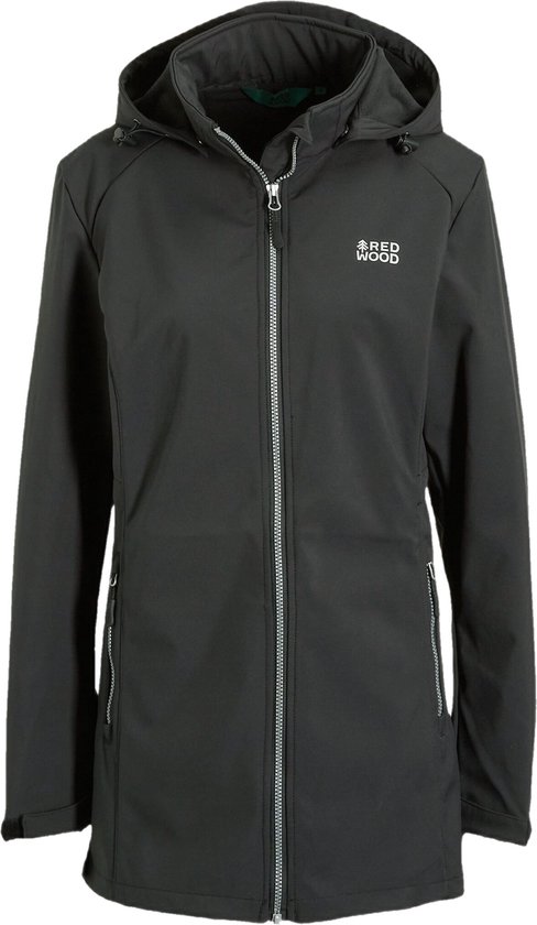 Redwood - Softshell Dames - Felicia Softshell Parka - Zwart - Maat: 42