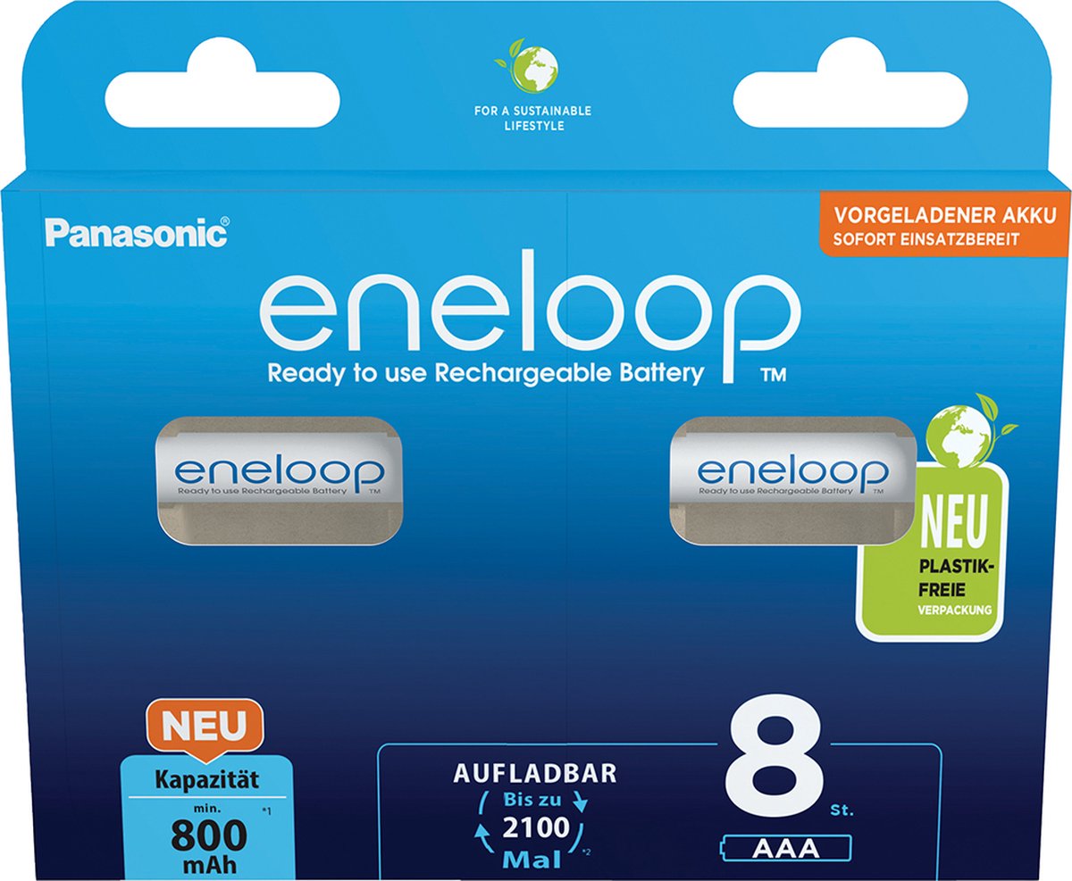 Bol.com Panasonic BK-4MCDE/8BE batterij Oplaadbare batterij AAA aanbieding