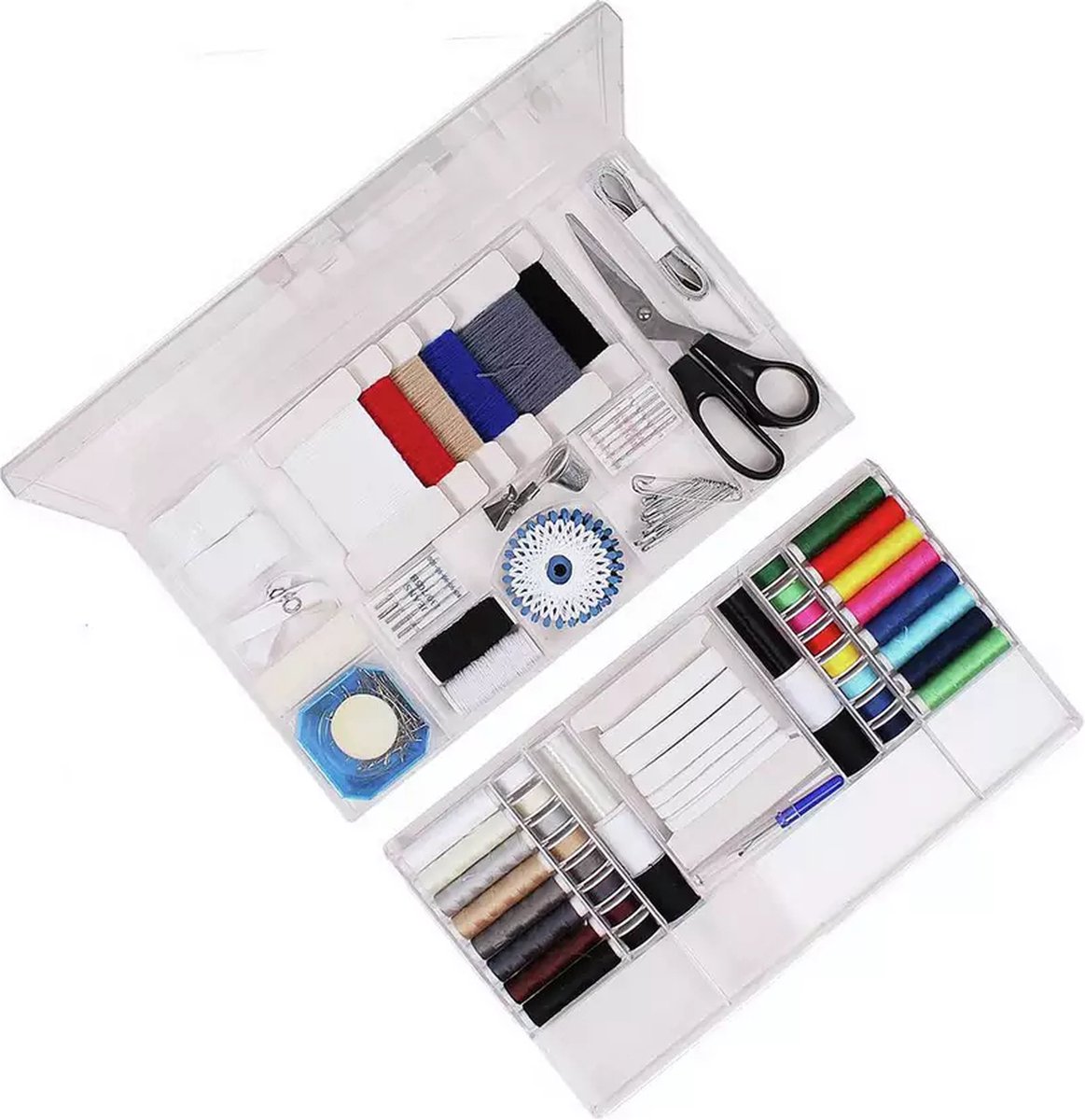 Trousse Couture Professionnelle 167 Pièces - Fil, Aiguilles, Ciseaux - Boîtier Robuste