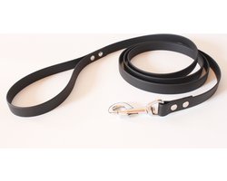 Biothane hondenriem - zwart - 3 meter lang - 19 mm breed - met handvat