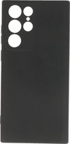 Hoesje 2.0mm Dikke Siliconen Back Cover Kleur Zwart geschikt voor Samsung Galaxy S23 Ultra