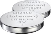 Intenso CR 2450 Energy 2er Blister - CR2450 - 580 mAh, Batterie à usage unique, CR2450, Lithium-Manganese Dioxide (LiMnO2), 3 V, 2 pièce(s), 580 mAh