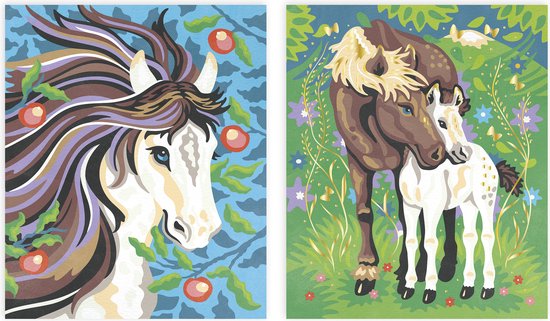 Janod Craft Set Aquarelle Peinture Par Numéros | Chevaux