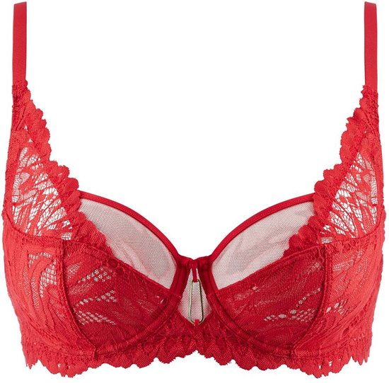 Aubade BH FULL CUP FLOWERMANIA Rouge Floral Lan 13 taille 85D
