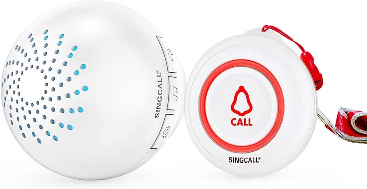 Draagbare Pager Voor Zorgverleners / Sos Alarm - Noodoproepknop Bel / Noodalarmsysteem / Persoonlijke Alarmhulp \ Portable Pager For Caregivers / Emergency Call Button Call / Emergency Alarm System /