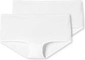 Schiesser 2Pack Shorts - Biologisch katoen Dames Onderbroek - Maat S