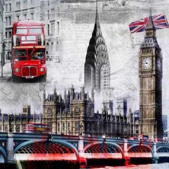 Diamond painting de luxe 40x40cm - Londen