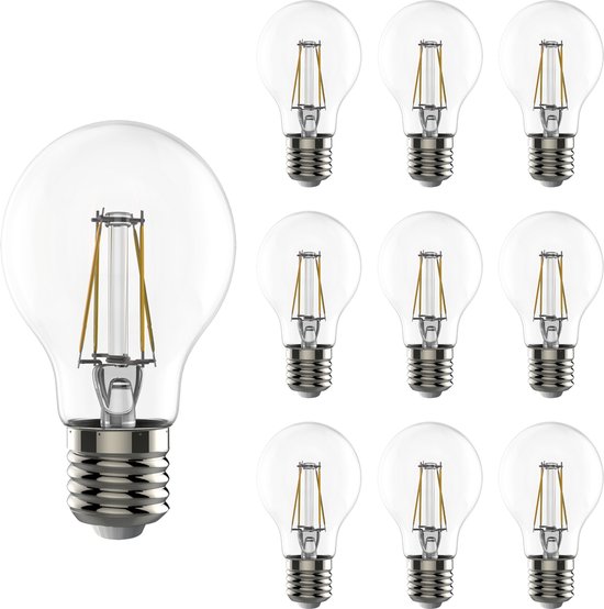 Classic LED Lampen E27 - Helder glas - Dimbaar warm wit licht