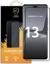 Xiaomi 13 Lite Screenprotector - MobyDefend Screensaver Met Zwarte Randen - Gehard Glas - Glasplaatje Geschikt Voor Xiaomi 13 Lite