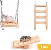Knaagdieren Speelgoed Pakket - 3 stuks - Knaagdieren Speeltjes Set - Hamster Speelgoed - Cavia speelgoed