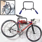 Fiets Ophangsysteem voor 2 Fietsen - Fietsenrek - Legplank voor Helm - Fietshaak - Muurbeugel fiets - Wandmontage