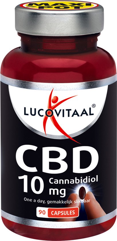 Lucovitaal CBD capsules 10 milligram Supplement - 90 capsules - Cannabidiol