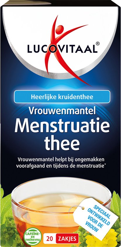 Lucovitaal Vrouwenmantel Menstruatie Thee Vegan 20 stuks