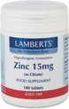 Capsules Lamberts Zinc (180 uds)